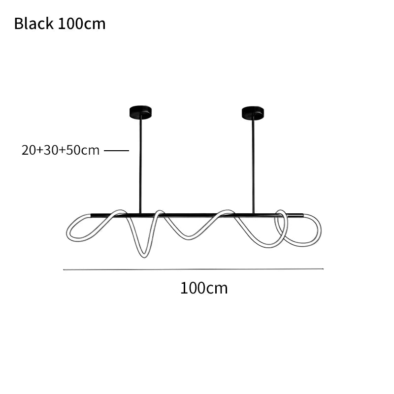Modern Minimalist Hose Chandelier