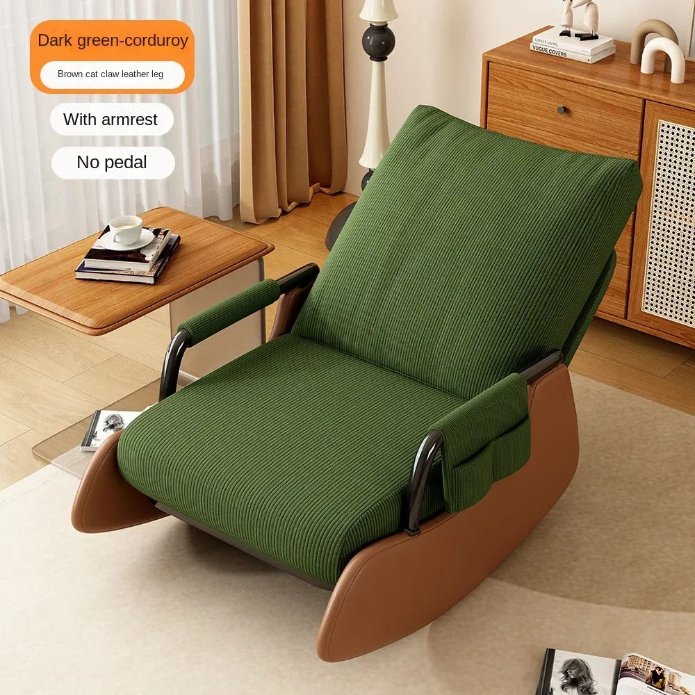 Modern Velvet Rocking Lounge Chair