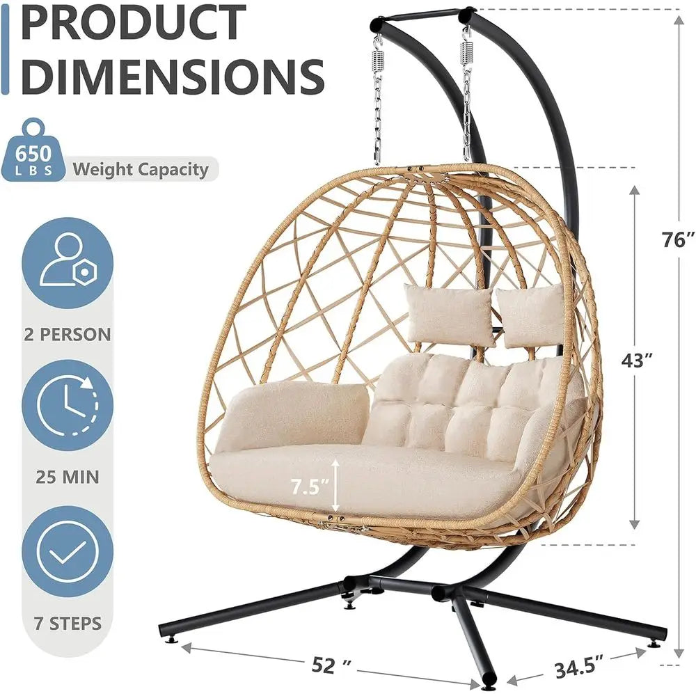 Double Egg Swing Chair