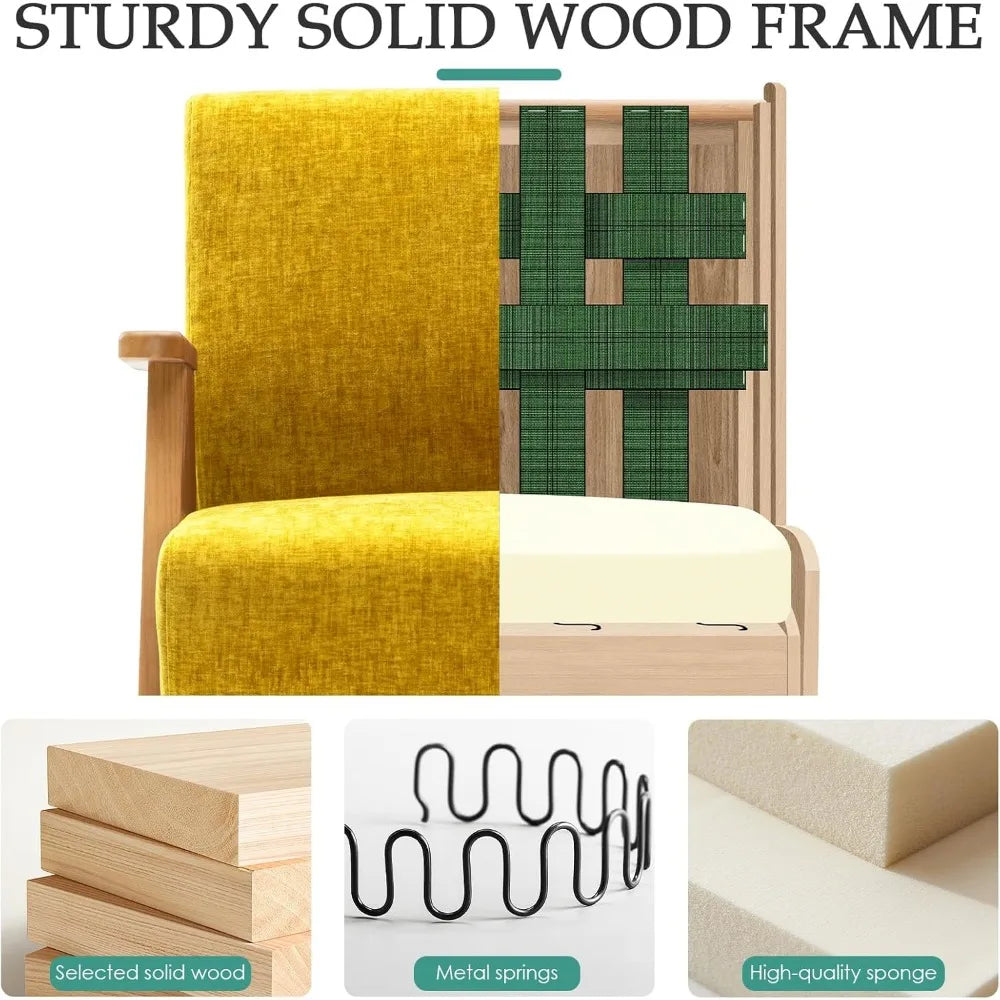 Mid-Century Upholstered Accent Chair