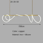 Modern Minimalist Hose Chandelier
