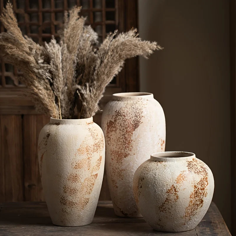 Elegant Spotted Retro Ceramic Planter