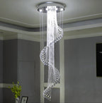 Spiral Crystal Staircase Chandelier