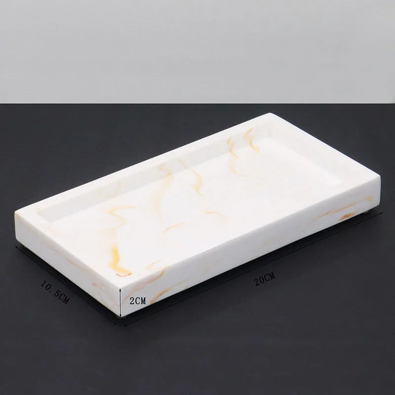 Marble Resin Storage Tray