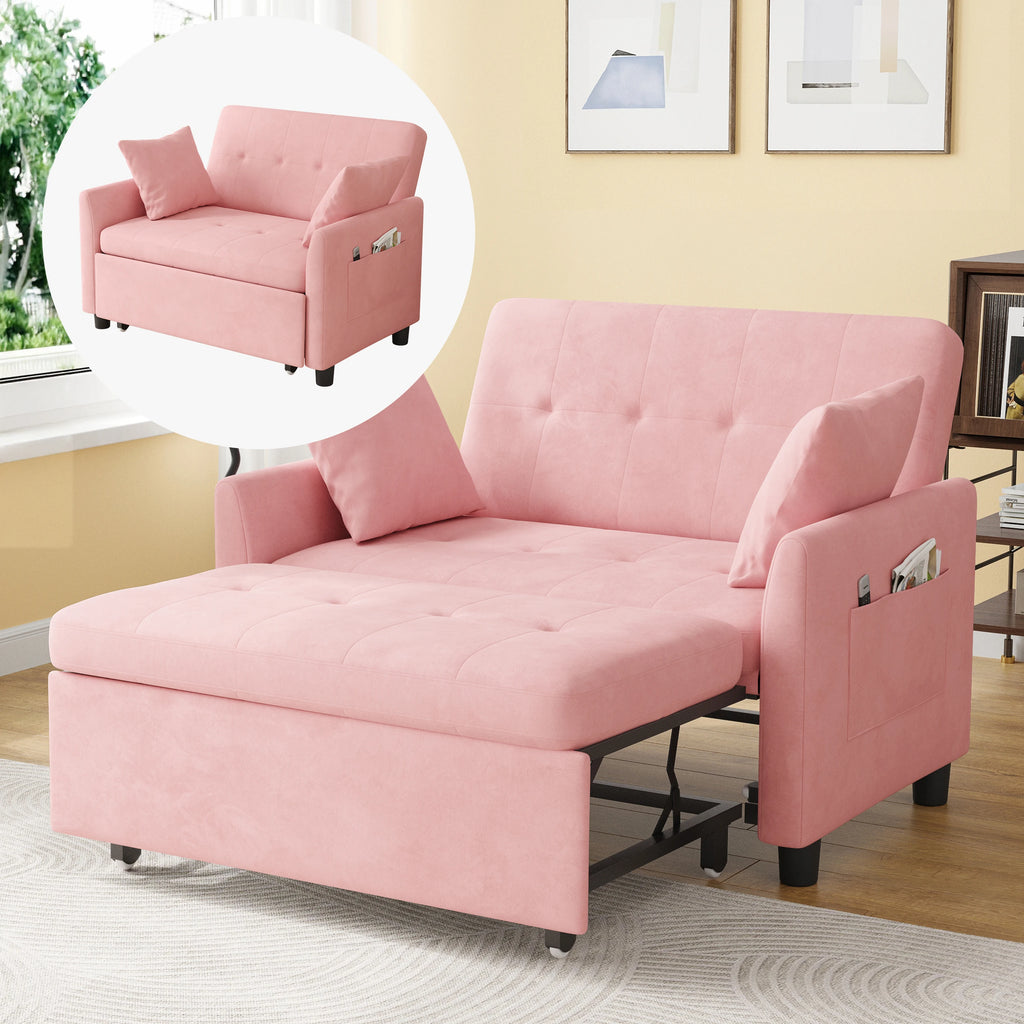 46.5" Convertible Sleeper Loveseat