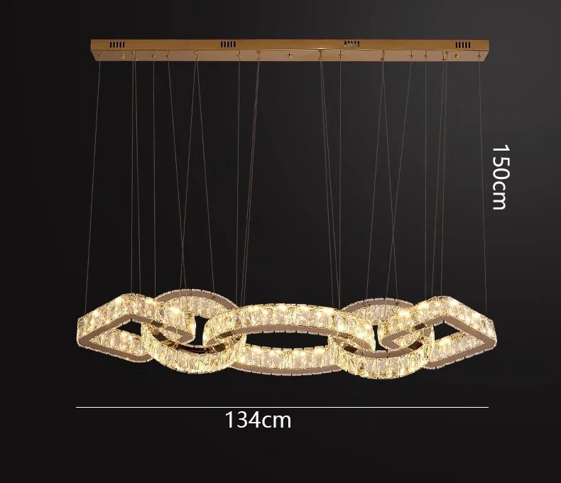 Luxury Crystal Linear Chandelier