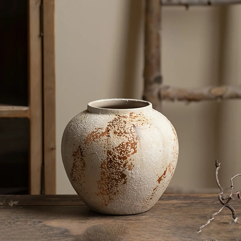 Elegant Spotted Retro Ceramic Planter