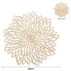 Gold Round PVC Table Placemats