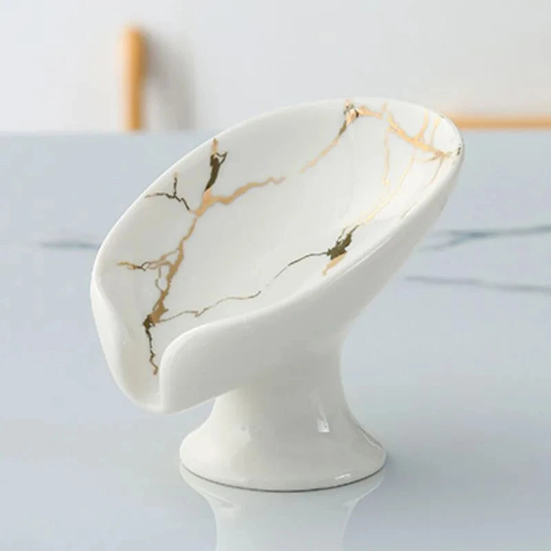 Ceramic Leaf Soap Dish