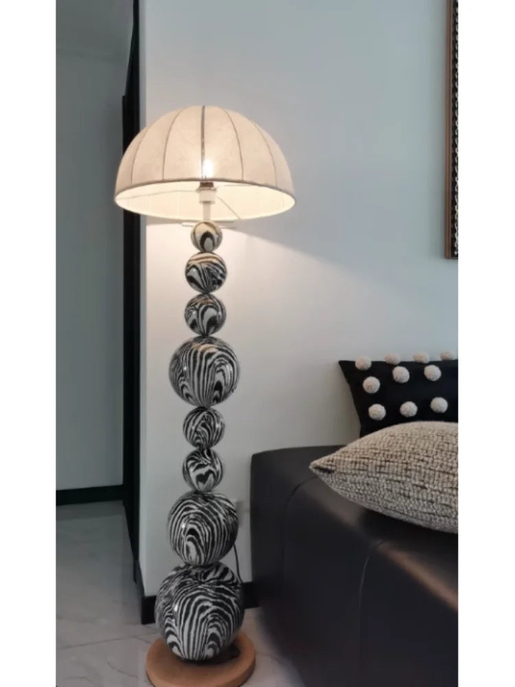 Medieval Zebra Floor Lamp