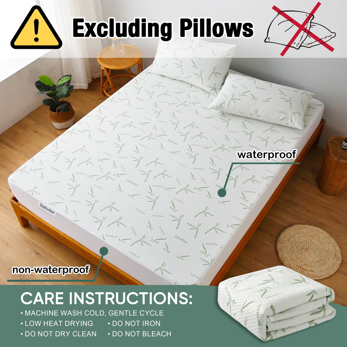 Bamboo Waterproof Cooling Mattress Protector