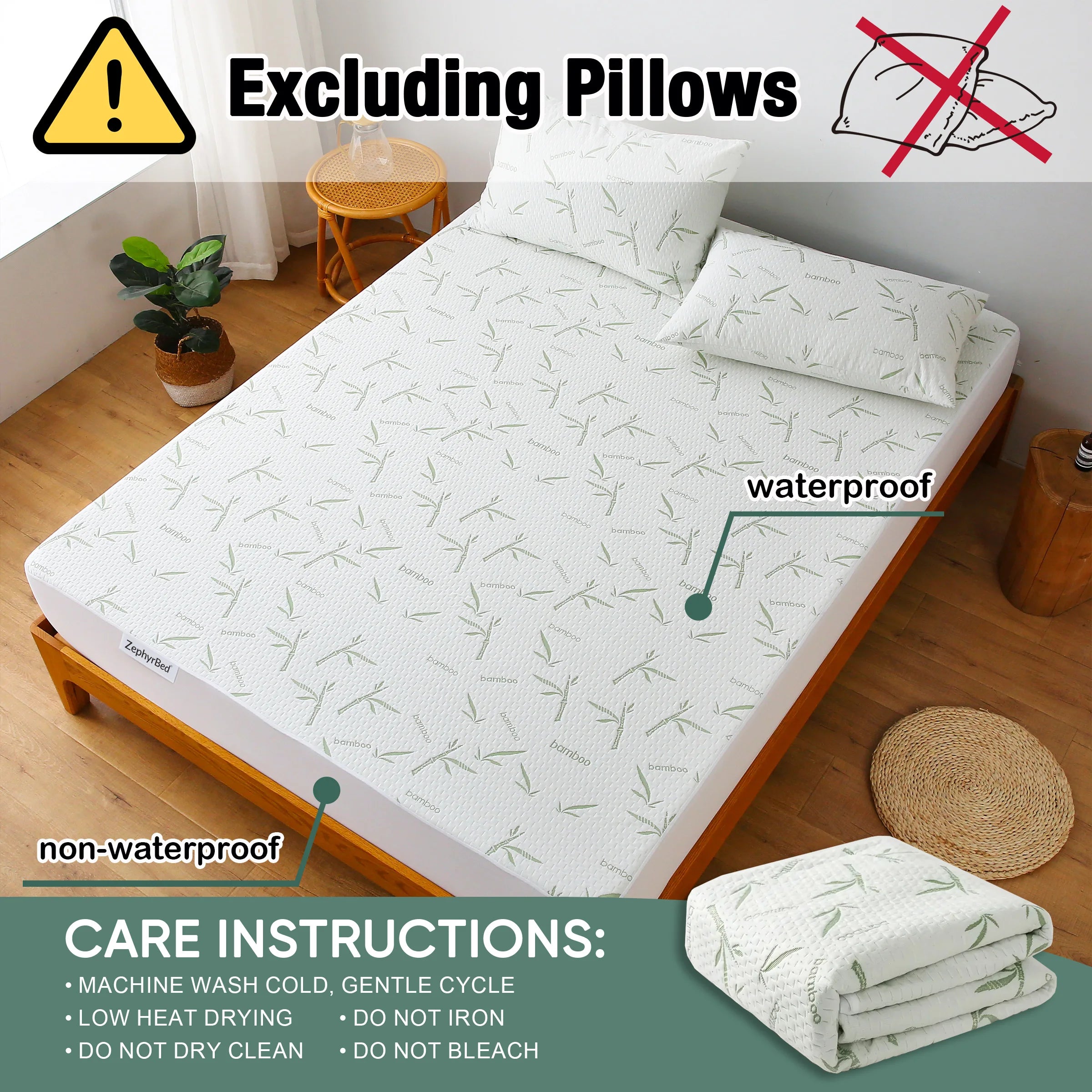 Bamboo Waterproof Cooling Mattress Protector