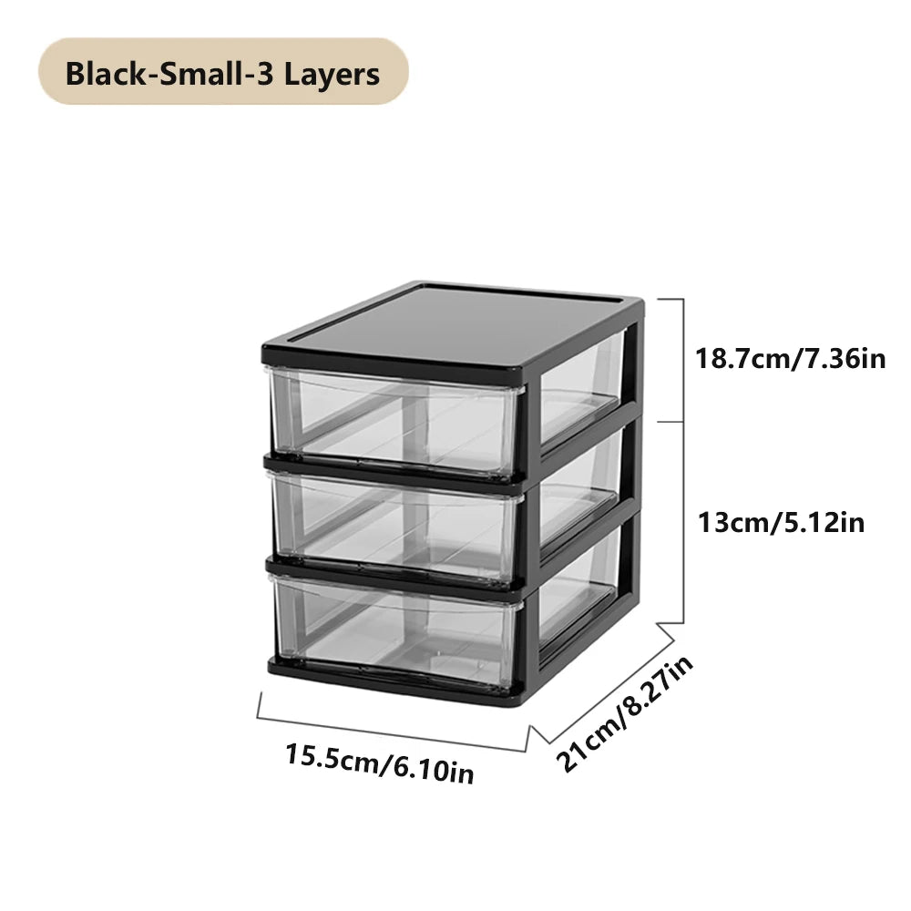 Clear Desktop Storage Drawer Organizer