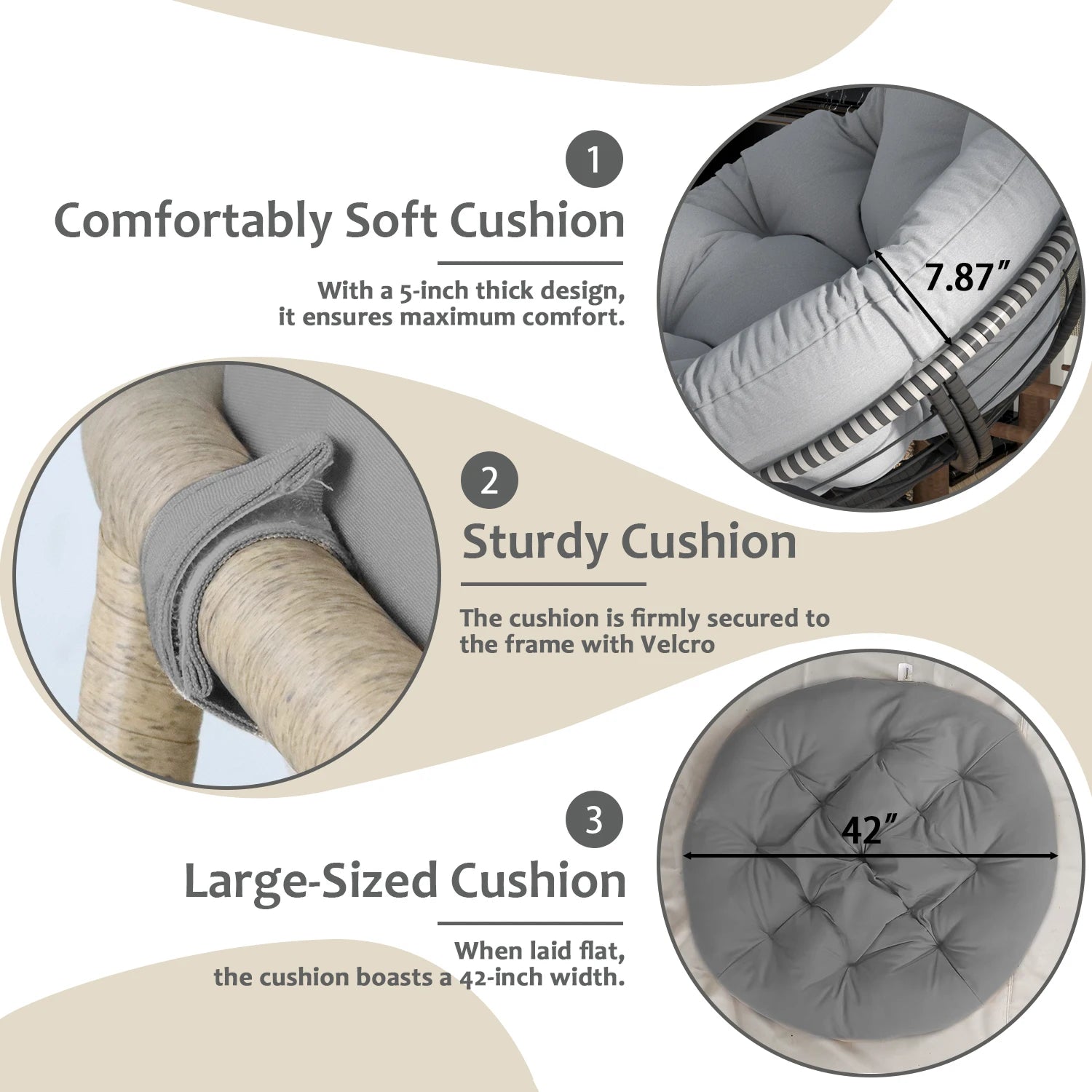 Swivel Papasan Lounge Chair
