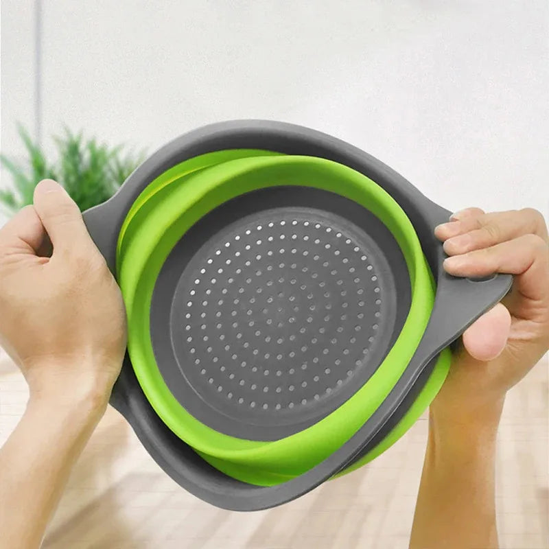 Foldable Kitchen Drain Basket Strainer