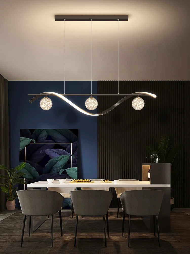 Modern Minimalist Glass Pendant Lamp