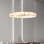 Modern Faux Marble Round Pendant