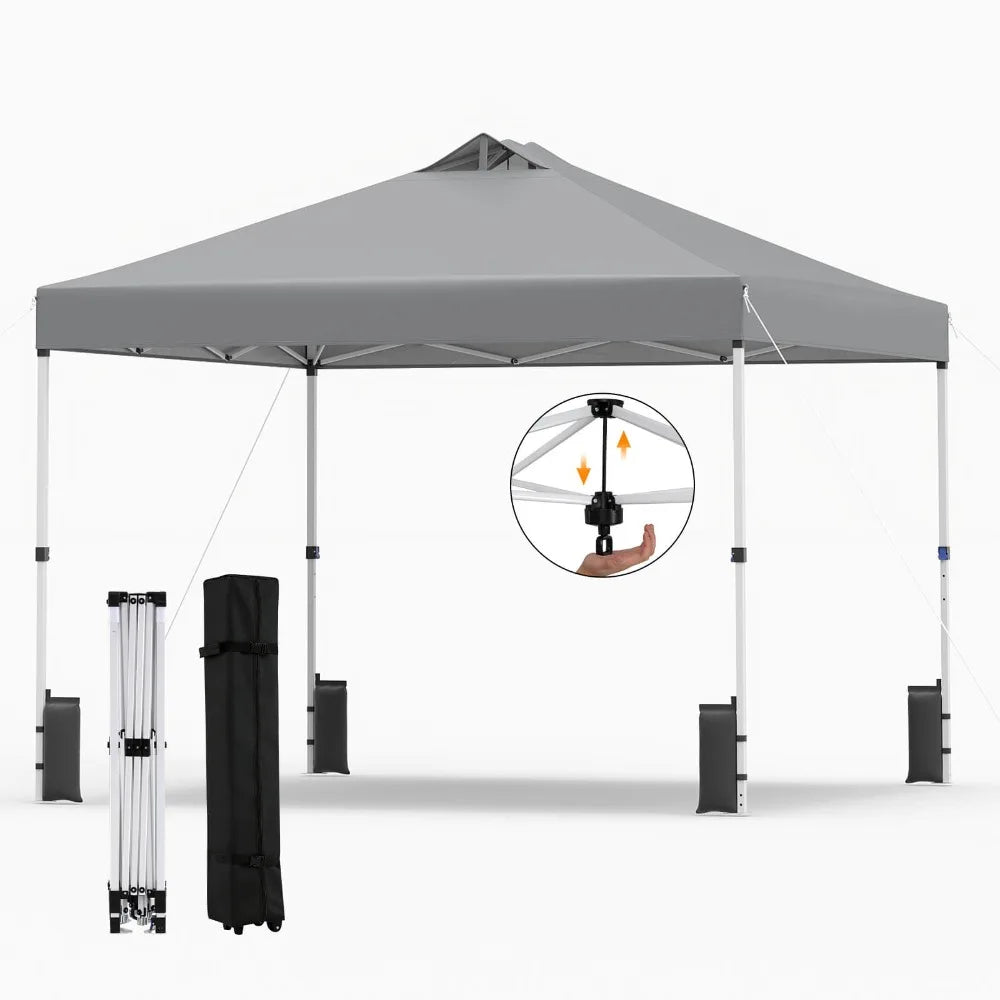10×10 ft Pop-Up Canopy Tent with Wheeled Carry Bag