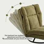 Rotating Fabric Swivel Lounge Chair