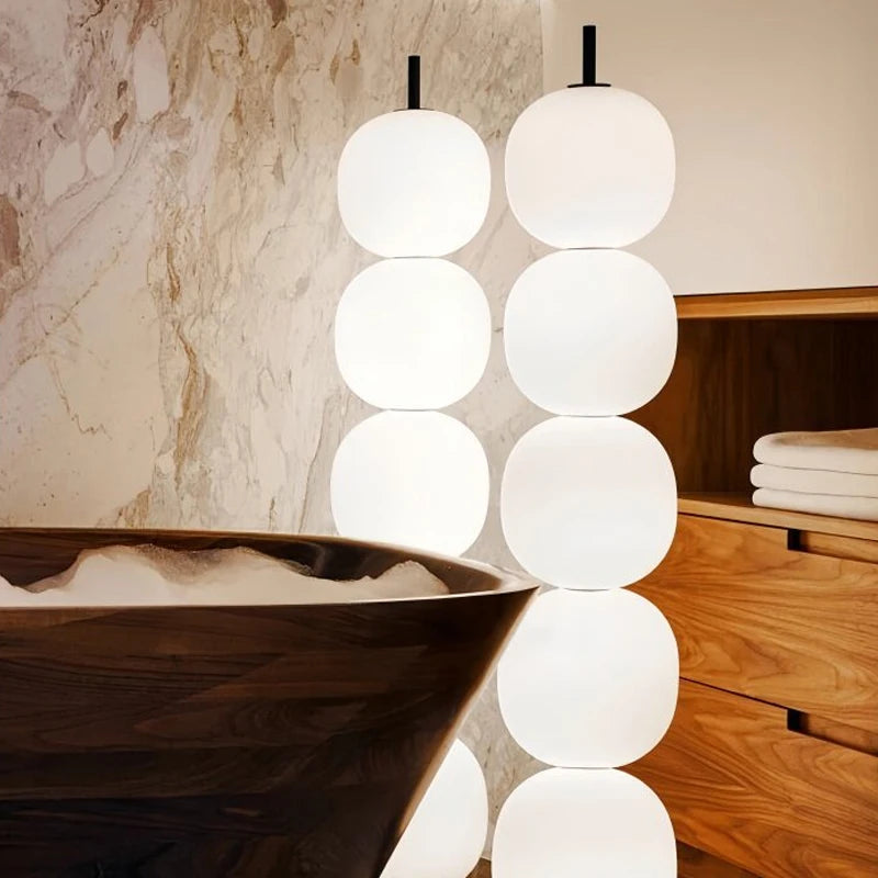 Modern LED Glass Floor Lamp
