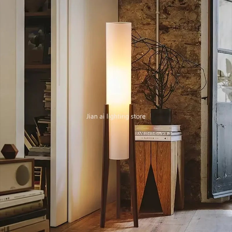 Zen Walnut Floor Lamp