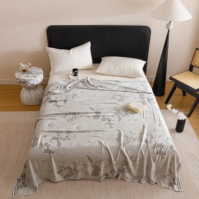 Bamboo Fiber Jacquard Cooling Blanket