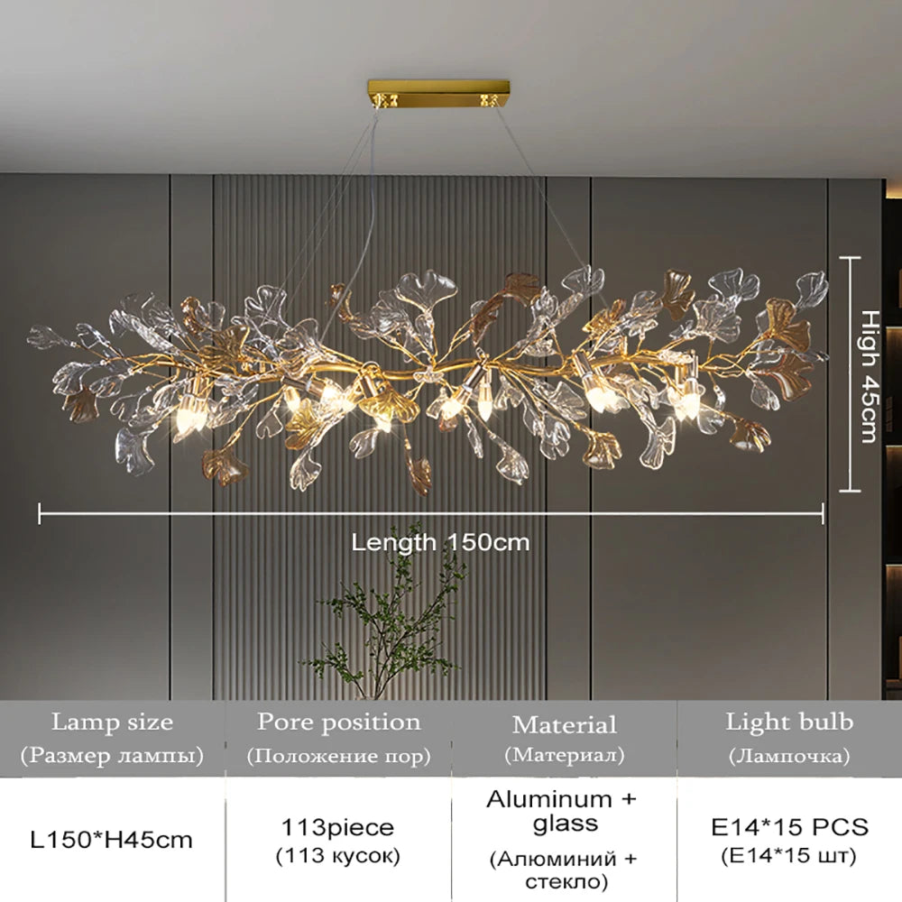 Nordic Glazed Glass Chandelier