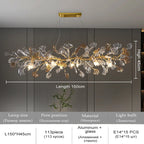 Nordic Glazed Glass Chandelier