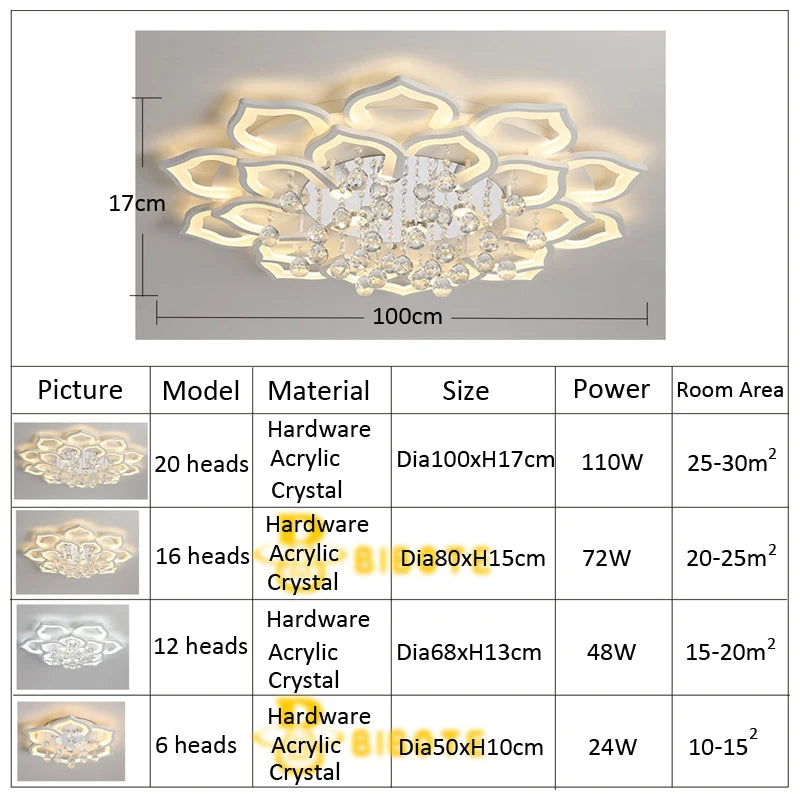 Modern Crystal Pendant Chandelier Lighting