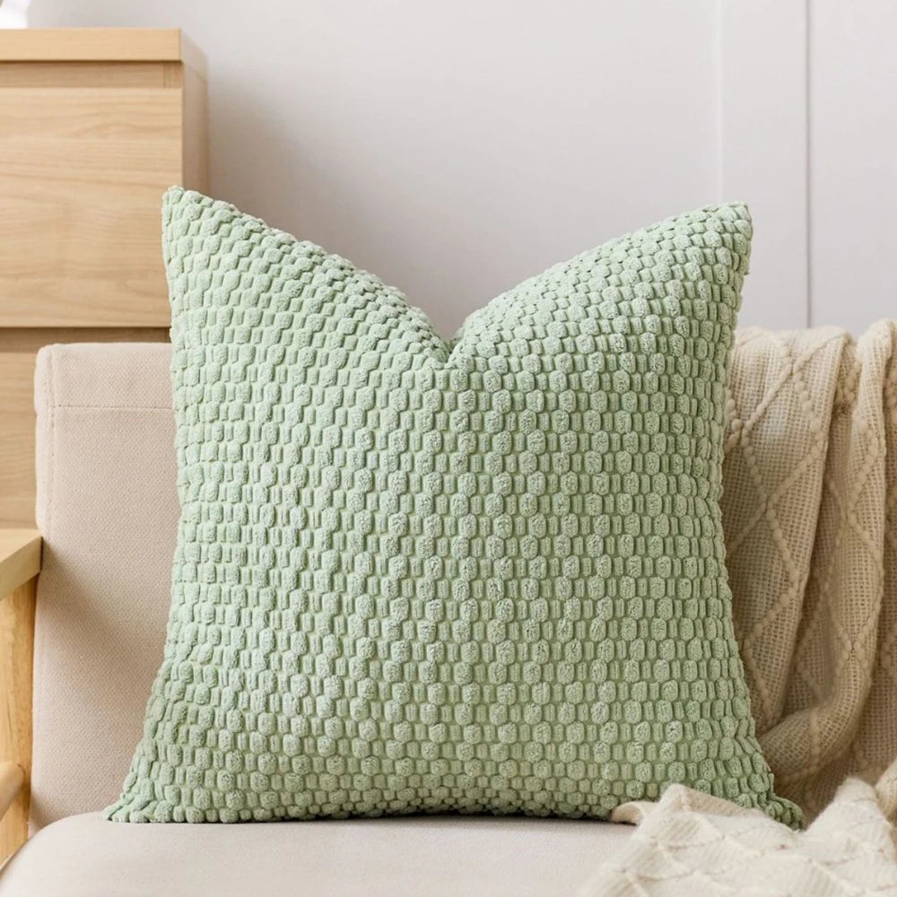 Boho Striped Corduroy Pillow Cover