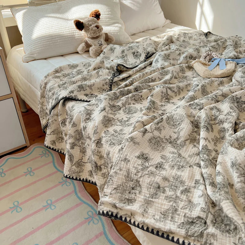 Pure Cotton Cartoon Summer Blanket
