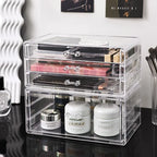 Clear Desktop Makeup Organizer