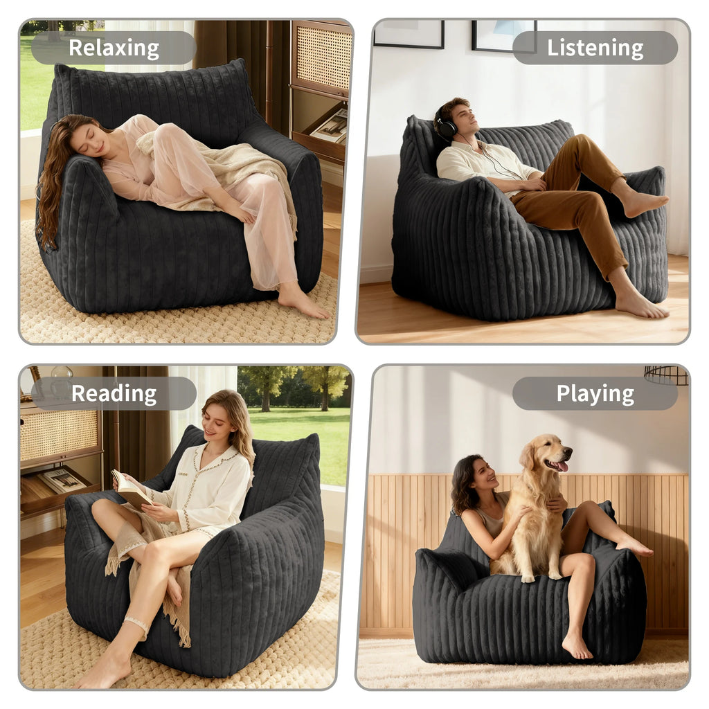 Fuzzy Giant Bean Bag Chair