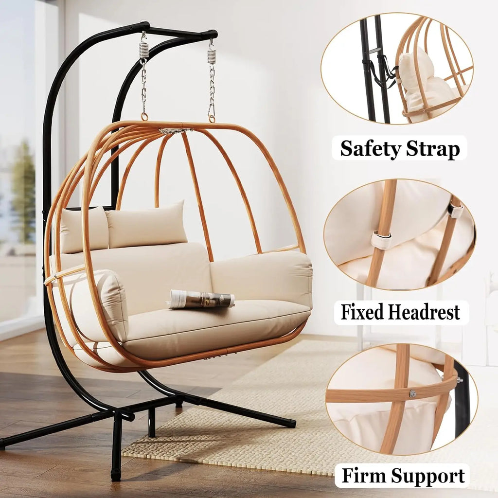 Oversized 2-Person Egg Swing Chair