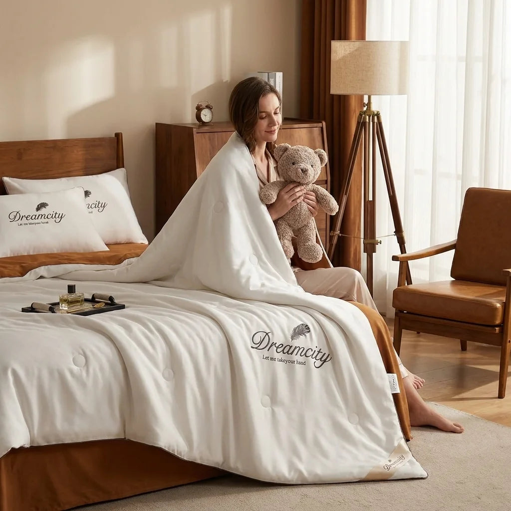 Cooling Ice Silk Summer Quilt