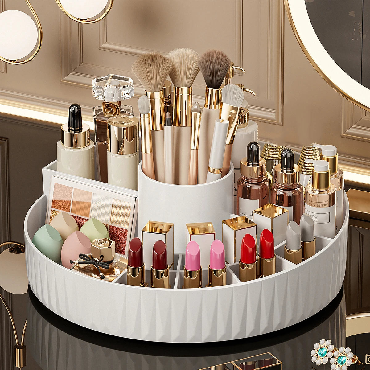 360° Rotating Makeup Storage Organizer