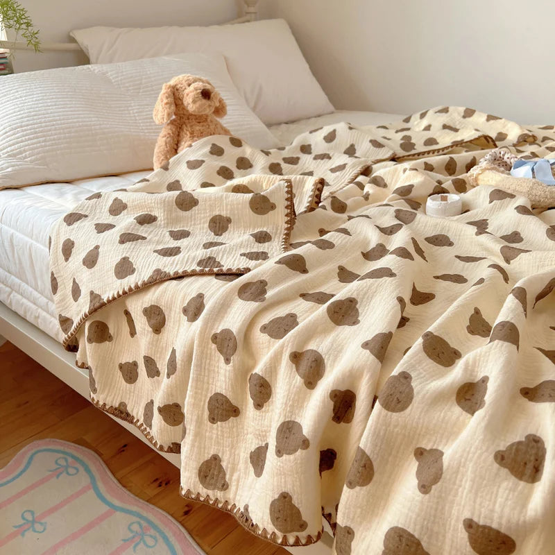 Pure Cotton Cartoon Summer Blanket