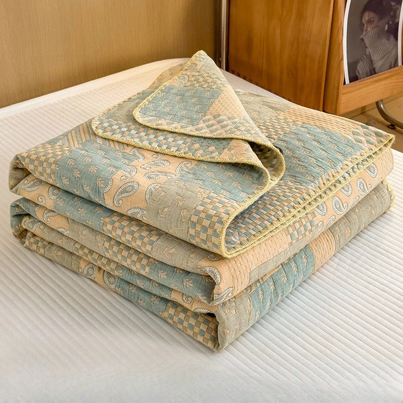Cotton Gauze Summer Quilt Blanket