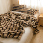 Plush Faux Rabbit Fur Blanket