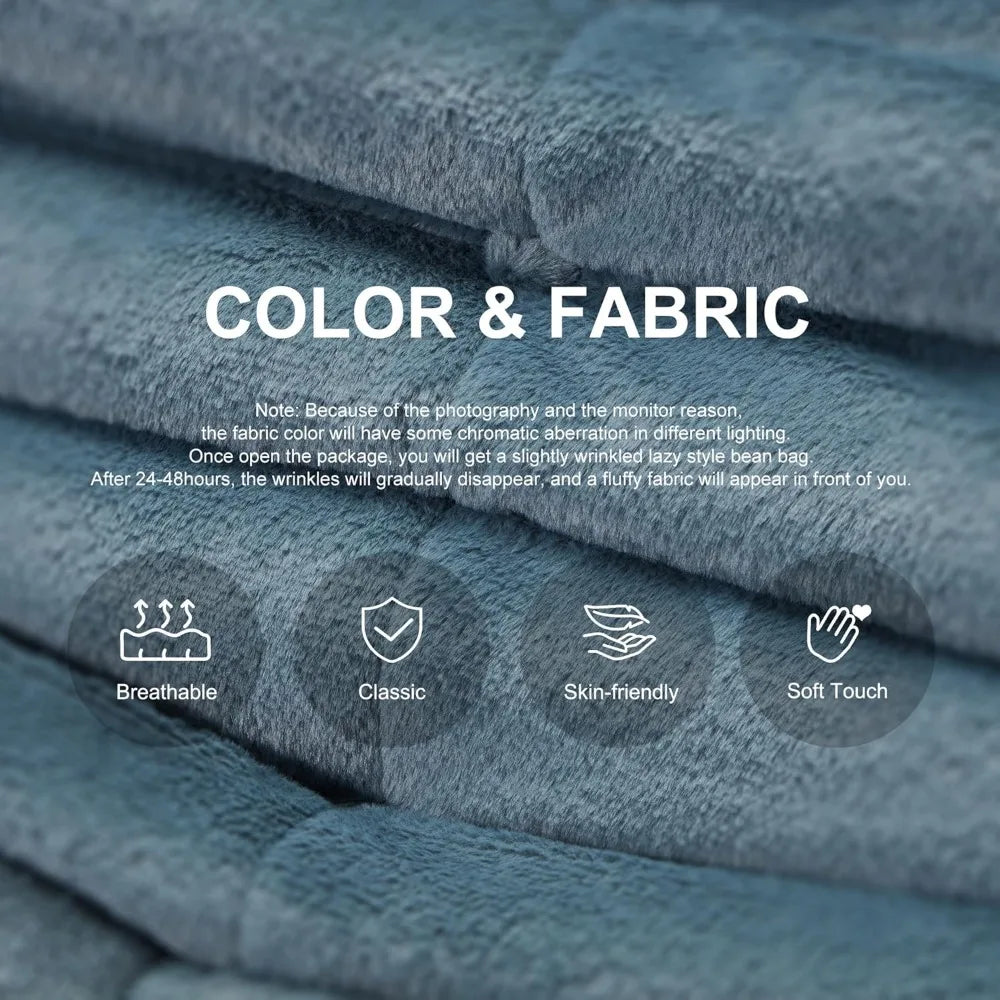 Bluegrey Memory Foam Bean Bag