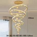 Modern Crystal Ring Chandelier Design