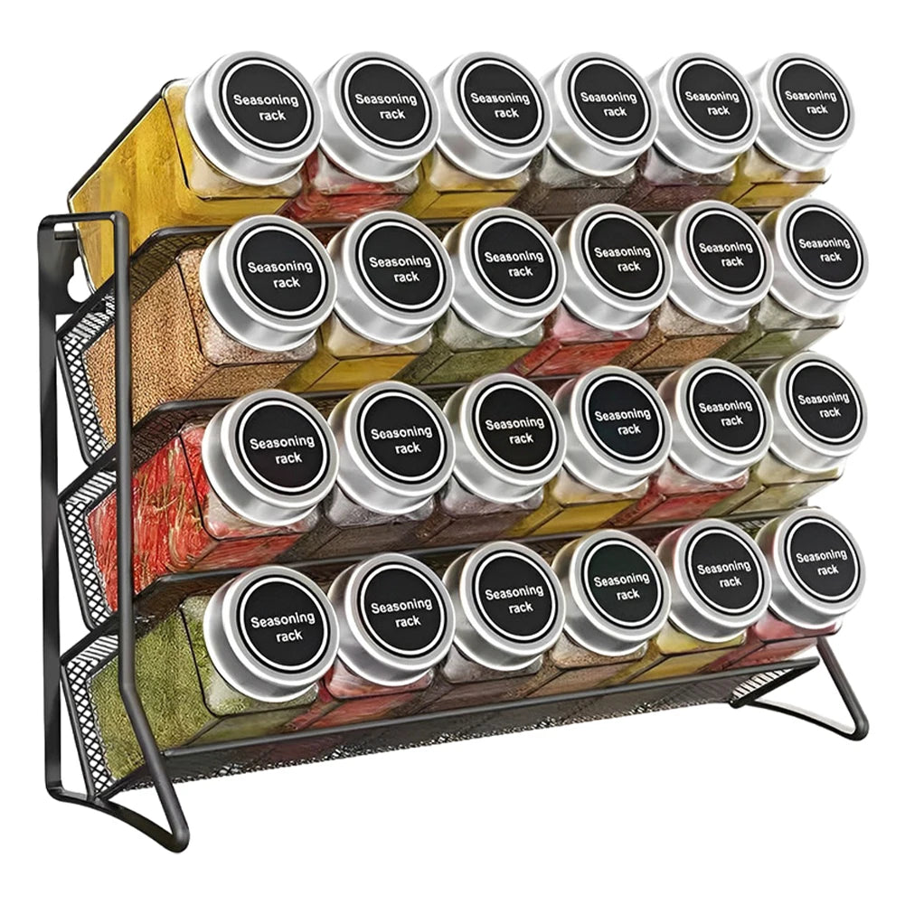 4-Tier Carbon Steel Spice Rack