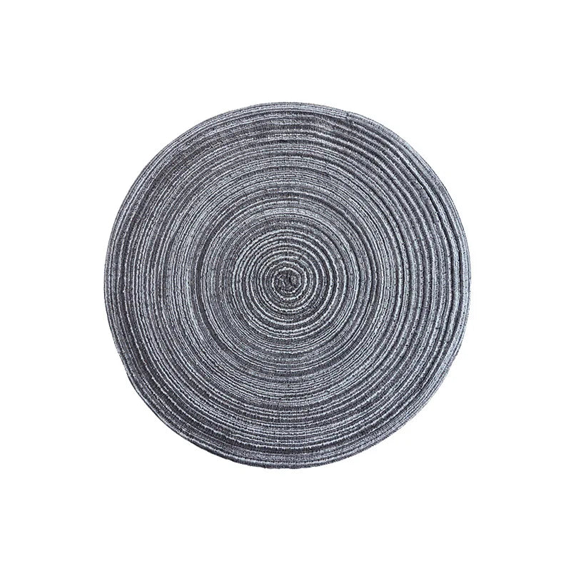 Nordic Cotton Yarn Round Placemats