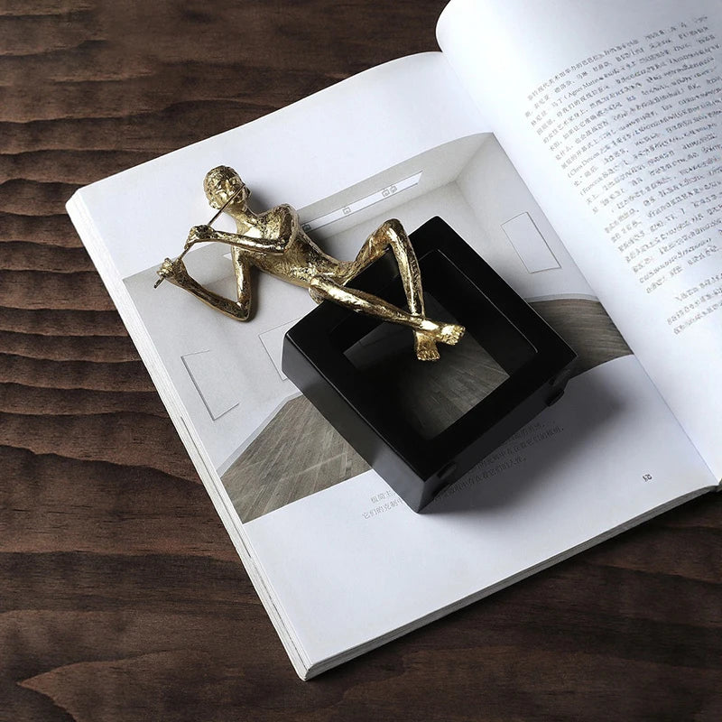 Golden Musician Band Resin Figurines