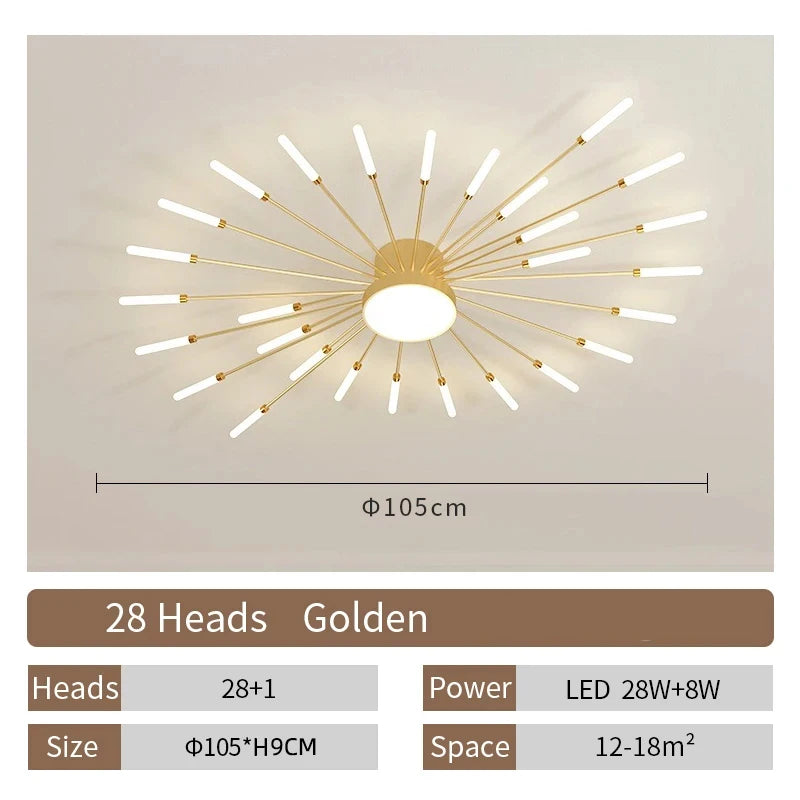 Fan-Shaped LED Ceiling Lamp