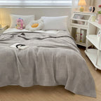 Pure Cotton Waffle Weave Blanket