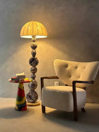 Medieval Zebra Floor Lamp