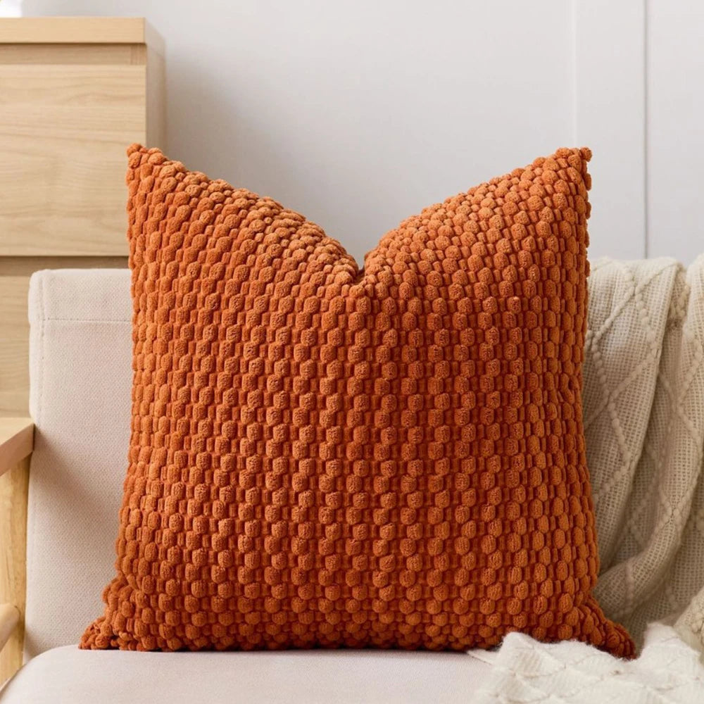 Boho Striped Corduroy Pillow Cover