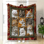 Soft Cat Fleece Throw Blanket