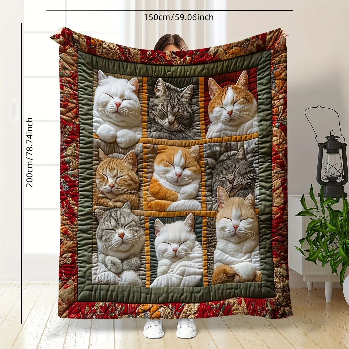 Soft Cat Fleece Throw Blanket